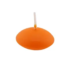 Lumanare plutitoare din parafina, portocalie - 4,5cm