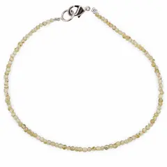 Bratara Peridot sfere, 2mm