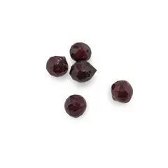 Briolete fatetate Granat - Teardrop round, 5 buc