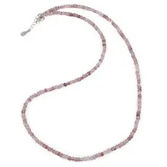 Colier Aventurin rosu discuri fatetate 3mm si argint 925