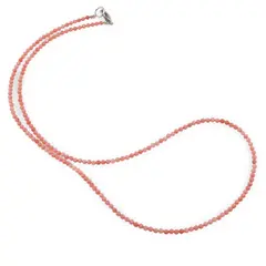 Colier Coral roz pietre micro fatetate 2mm