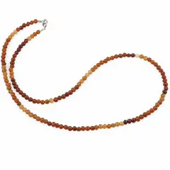 Colier Granat Hessonit degrade sfere, 3-4mm