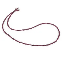 Colier Granat Rhodolit discuri fatetate 3mm cu argint 925