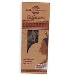 Conuri parfumate artizanale organice Sacred Elements - Saffronia 10 buc