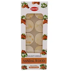 Set 10 pastile lumanari parfumate HEM - Sandalwood