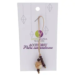 Accesoriu cu pietre semipretioase Sidef sfera 10mm si Granat 4mm