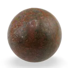 Rubin in fucsit, sfera unicat, H3