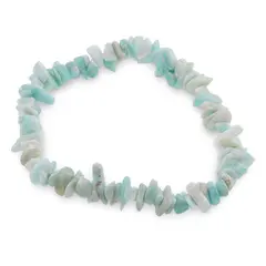 Bratara pe elastic cu pietre chips Amazonit