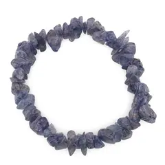 Bratara pe elastic cu pietre chips Iolith
