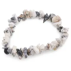 Bratara pe elastic cu pietre chips Opal dendritic