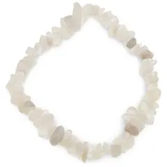 Bratara pe elastic cu pietre chips Piatra Lunii alba