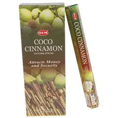 Betisoare parfumate HEM Coco Cinnamon 20 buc