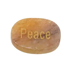 Cristal slefuit Calcit cu afirmatie gravata - Peace