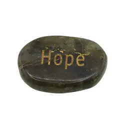 Cristal slefuit Labradorit cu afirmatie gravata - Hope