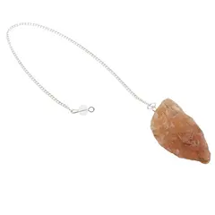 Pendul radiestezie din Calcit orange brut