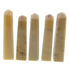 Turn / Obelisc cu patru fatete din Jad galben, 120-140g