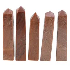 Turn / Obelisc cu patru fatete din Jasp rosu, 90-110g