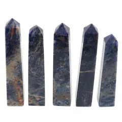 Turn / Obelisc cu patru fatete din Sodalit, 90-110g