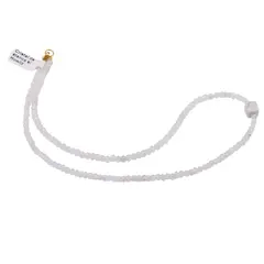 Colier Cristal de stanca discuri fatetate 4mm si Howlit cub fatetat 7-8mm