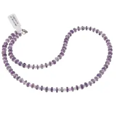 Colier Lepidolit rondele 5-6mm si Ametist sfere 3mm