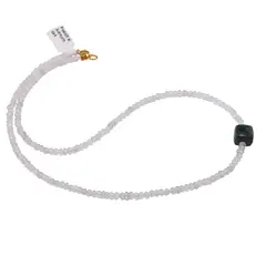 Colier Prasiolit discuri fatetate 3-4mm si Aventurin dark cub fatetat 10mm