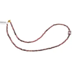 Colier Rodonit A+ discuri fatetate 3mm si cub fatetat 8-9mm