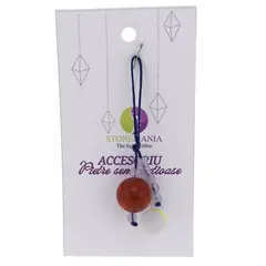 Accesoriu cu pietre semipretioase Coral rosu pasta sfera 14mm si Ametist 4mm