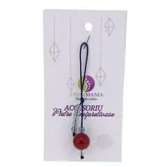 Accesoriu cu pietre semipretioase Coral rosu sfera 10mm si Fluorit 4mm