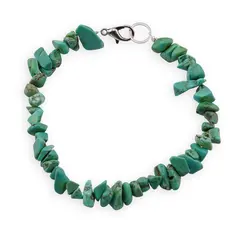 Bratara cu pietre chips Turcoaz verde, 6-10mm