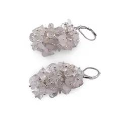 Cercei cu agatatoare ciorchine Cristal de stanca