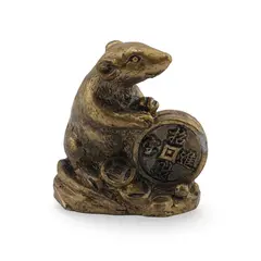 Statueta Feng Shui Sobolan cu moneda, 4cm