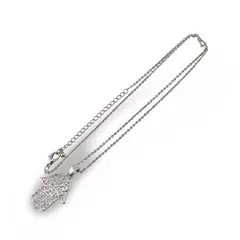 Colier Feng Shui cu pandantiv model Hamsa, 30mm