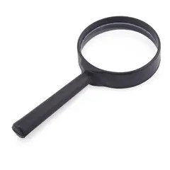 Lupa pentru marire cu maner negru, 50mm
