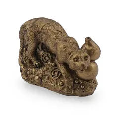 Statueta Feng Shui Tigru cu Wu lou din rasina, 4cm
