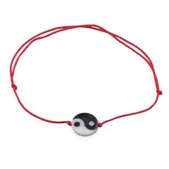Bratara Therapy cu charm Ying Yang din Sidef, 11mm