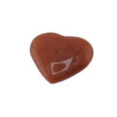 Inima rulata Calcit orange, 30-40mm
