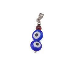 Pandantiv Agat sfera 4mm si doi Ochi protector 8mm