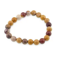 Bratara din Mookait 8-9mm, pe elastic, 19cm
