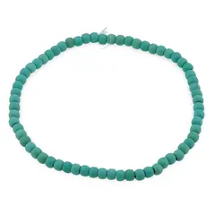 Bratara din Turcoaz verde mat 4mm, pe elastic, 19cm