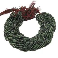 Sirag Rubin in zoisit sfere fatetate 3mm, 31-32cm