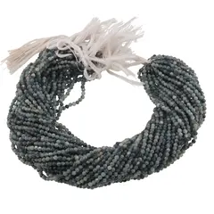 Sirag Turmalina albastra sfere fatetate 3mm, 31-32cm
