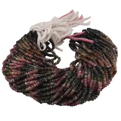 Sirag Turmalina multicolora discuri fatetate 5mm, 36cm