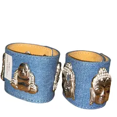 Bratara din piele cu Buddha