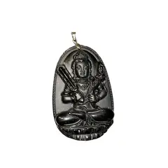 Pandantiv din obsidian Buddha Bodihisattva