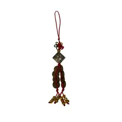 Amuleta feng shui cu 8 monede - noroc