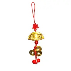 Amuleta feng shui cu evantai si doi pesti