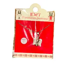 Lant cu charm ingeras din metal