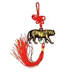Amuleta feng shui Tigru cu nod mistic