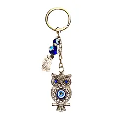 Breloc feng shui Bufnita cu ochi protector si charm