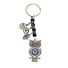 Breloc feng shui Bufnita cu charm Ochiul lui Horus